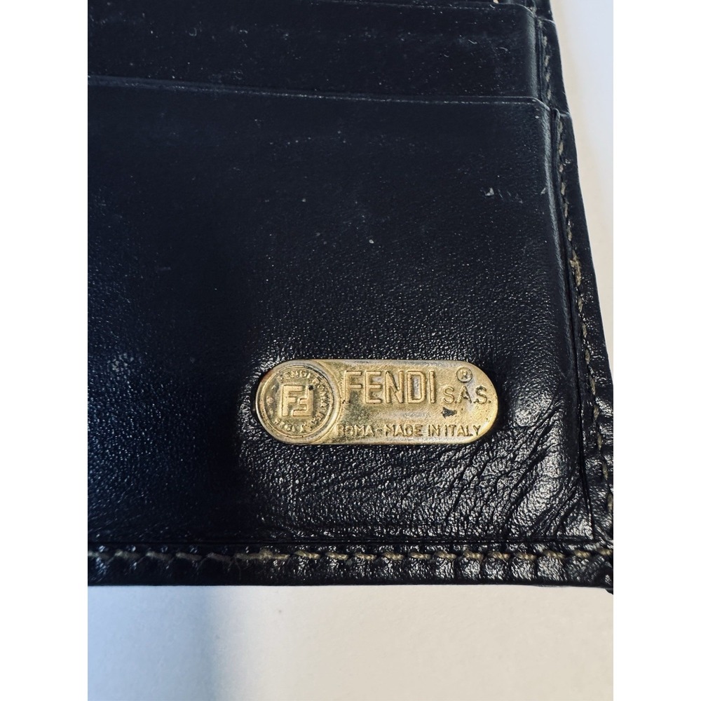 Fendi Vintage Pecan Leather Bifold Long Wallet for Ladies, Excellent Condition - Picture 4 of 10